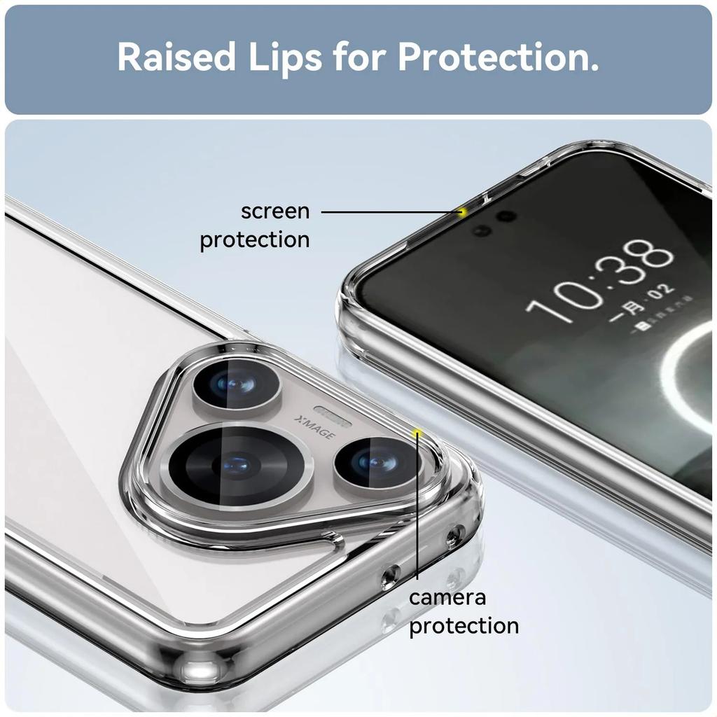Phone Case For Huawei Pura 70 Pro/70 Pro Plus , Clear Transparent Phone Case Cover For Huawei Pura 70 Pro/70 Pro Plus