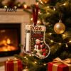 Clear Acrylic Stocking Ornament Shaped Christmas Cash Gift Ornament, Money Holder Hanging Fun Holiday for Colleagues Decor, Xmas Tree Tree,