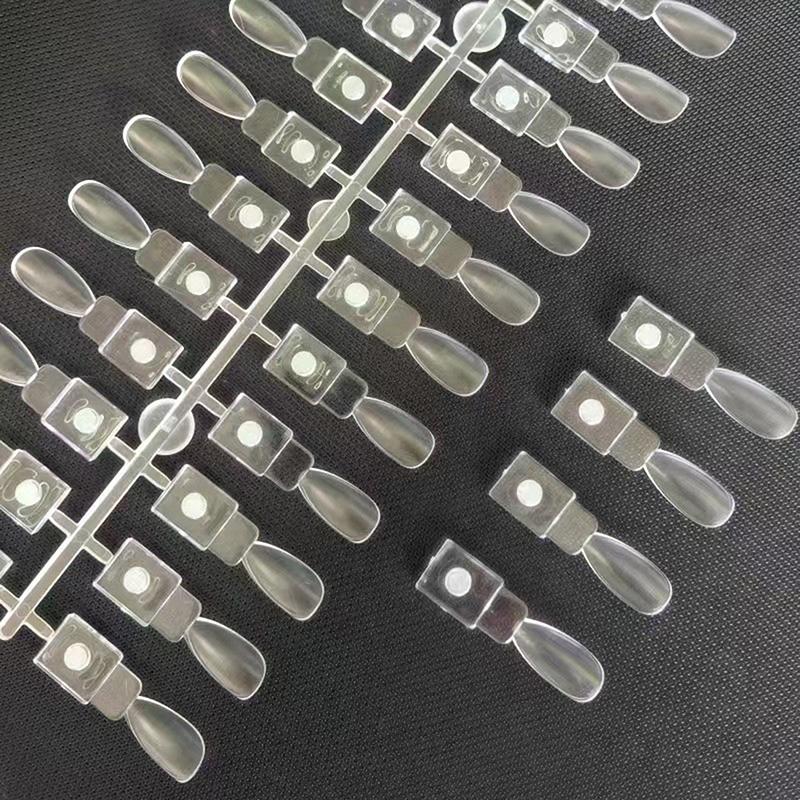 24 шт. Палитра цветов лака Магнитный дисплей типсов для наращивания Прозрачная цветовая карта Подставка для гель-лака Палитра для ногтей Клей для ногтей Практика