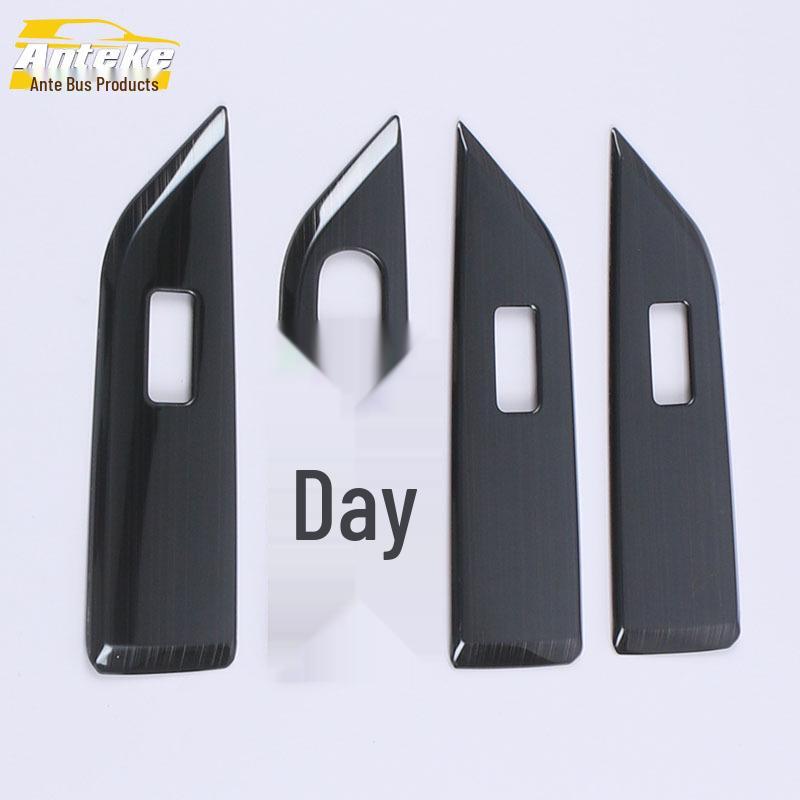 2020 HaoYue Glass Lift Frame Car Door Armrest Switch Sequin Sticker Accessory