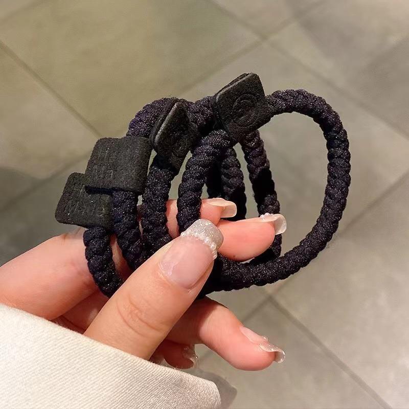 Минималистский набор резинок для волос Twist, мягкие, эластичные, повседневные, универсальные резинки для волос с хвостиком