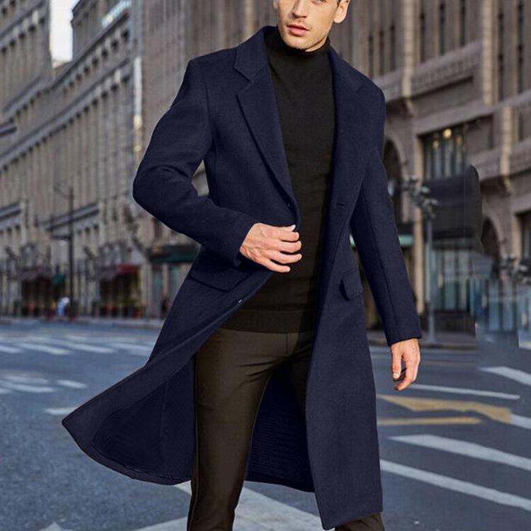 Available Now: New Five-Color Men's Woolen Trench Coat