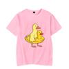 Мужская футболка с коротким рукавом Double Duck Классическая футболка Топы Графическая футболка Харадзюку Уличная одежда Модный тренд Мужские фирменные футболки