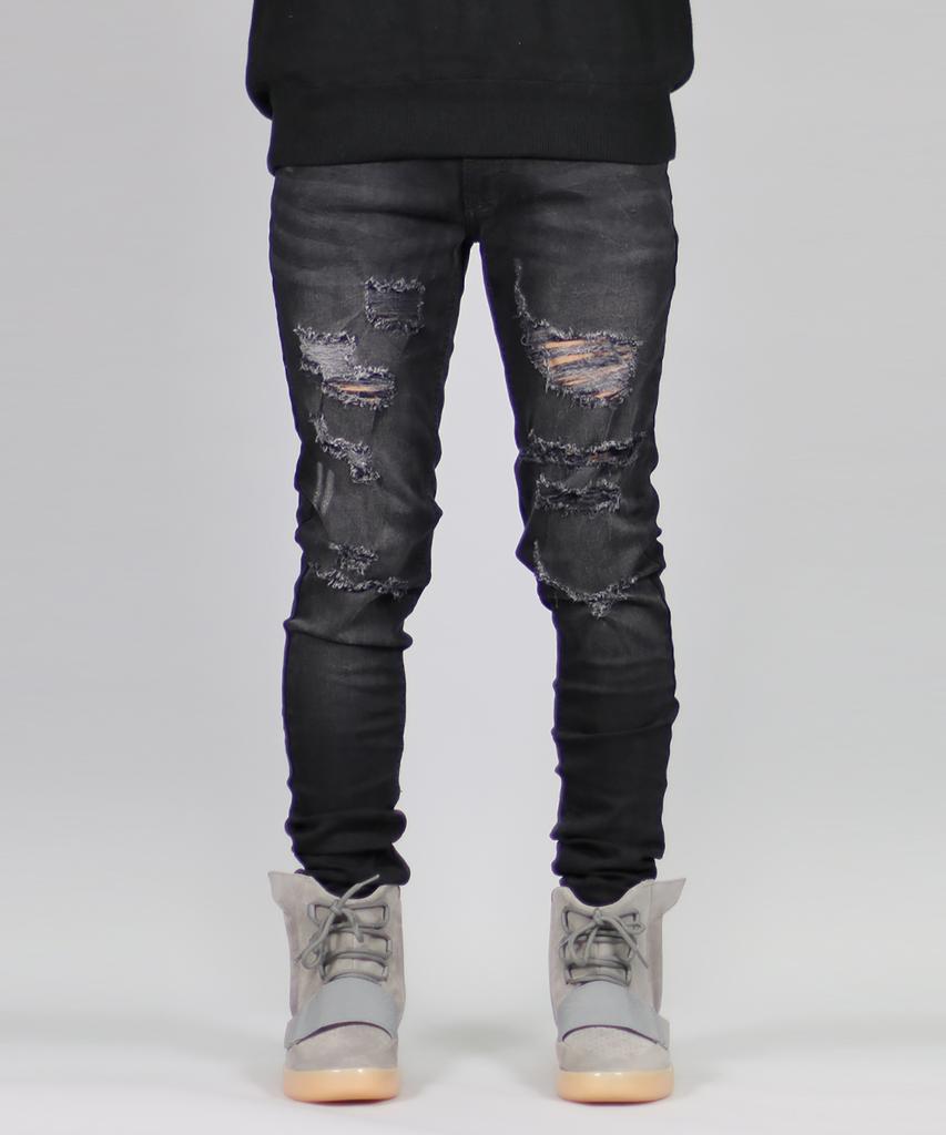 Джинсы Haipeodenim Black Gao с молнией
