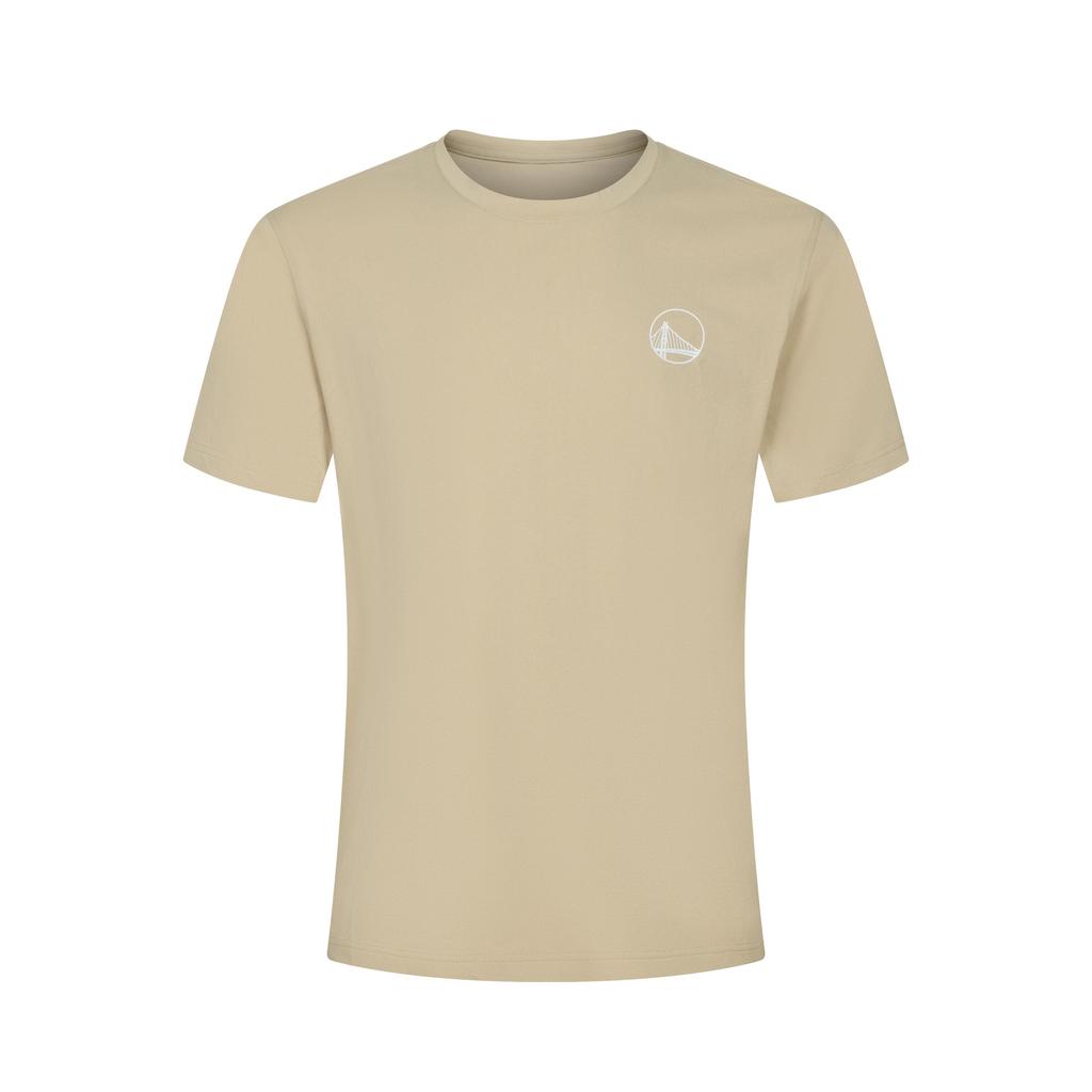 DECATHLON X NBA T Shirts Men's Bamboo Beige Crew Neck Moderate Straight Fit 9011137