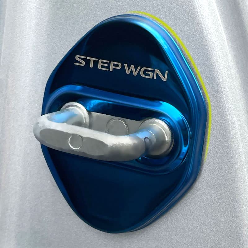 TADOKAPATU Honda New Step Wagon RP Series Striker Cover Door Lock Cover Plated Accessories Interior Parts Stainless Steel 4PCS Easy Installation Ho