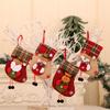 Small Christmas Stockings Christmas Tree Ornaments Christmas Candy Gift Bag Socks Merry Christmas Santa Claus Snowman Elk