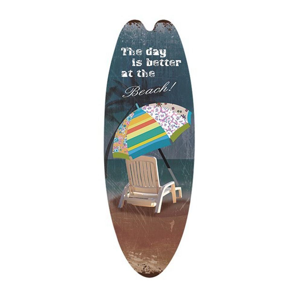Exquisite Printing Marine Steering Wall Board Cool Wooden Surfboard Wooden Sign   Wall Ornament