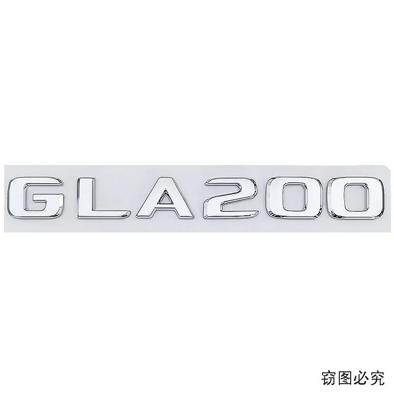 ABS Car Side Fender Decal Letters Emblem Rear Trunk Badge Tail Sticker for Mercedes Benz GLA200 GLA260 Accessories AZ1