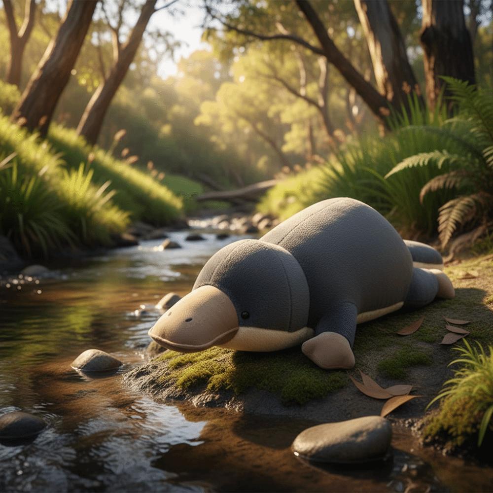 High Quality Platypus Plush Doll Super Soft Simulation Plush Toy Lying Plush Toy Children Gift