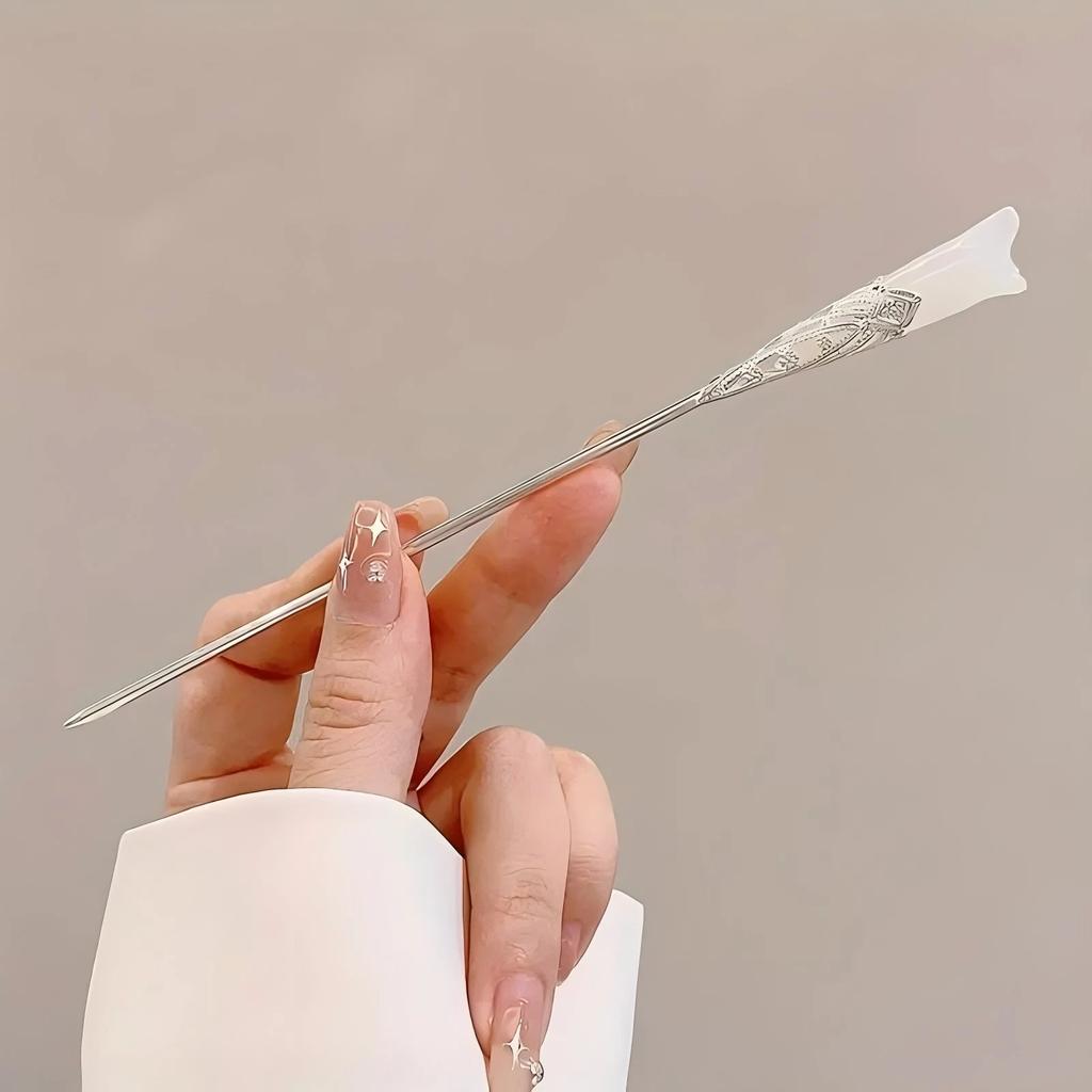 Элегантный китайский стиль заколка для волос кисточка палочка для волос традиционный цветочный дизайн прическа аксессуар женские ювелирные изделия шпилька игла для волос