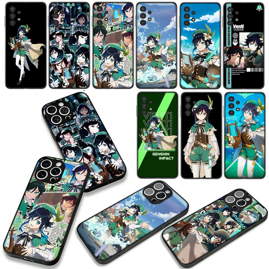 Милый чехол Genshin Impact Venti для Motorola Moto Edge 70 60 Fusion 40 NEO 20 Pro G Stylus G56 G96 G71 G73 G52 G41 G42 G50 G51