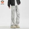 paul frank Мужские повседневные брюки с широкими штанинами в американском стиле