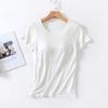 Women's Home Wear Solid Color Short Sleeve Round Neck Modal Temperament