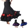 Dancing Dress Ballroom Dance Costume Long Skirt Flamenco Waltz Tango