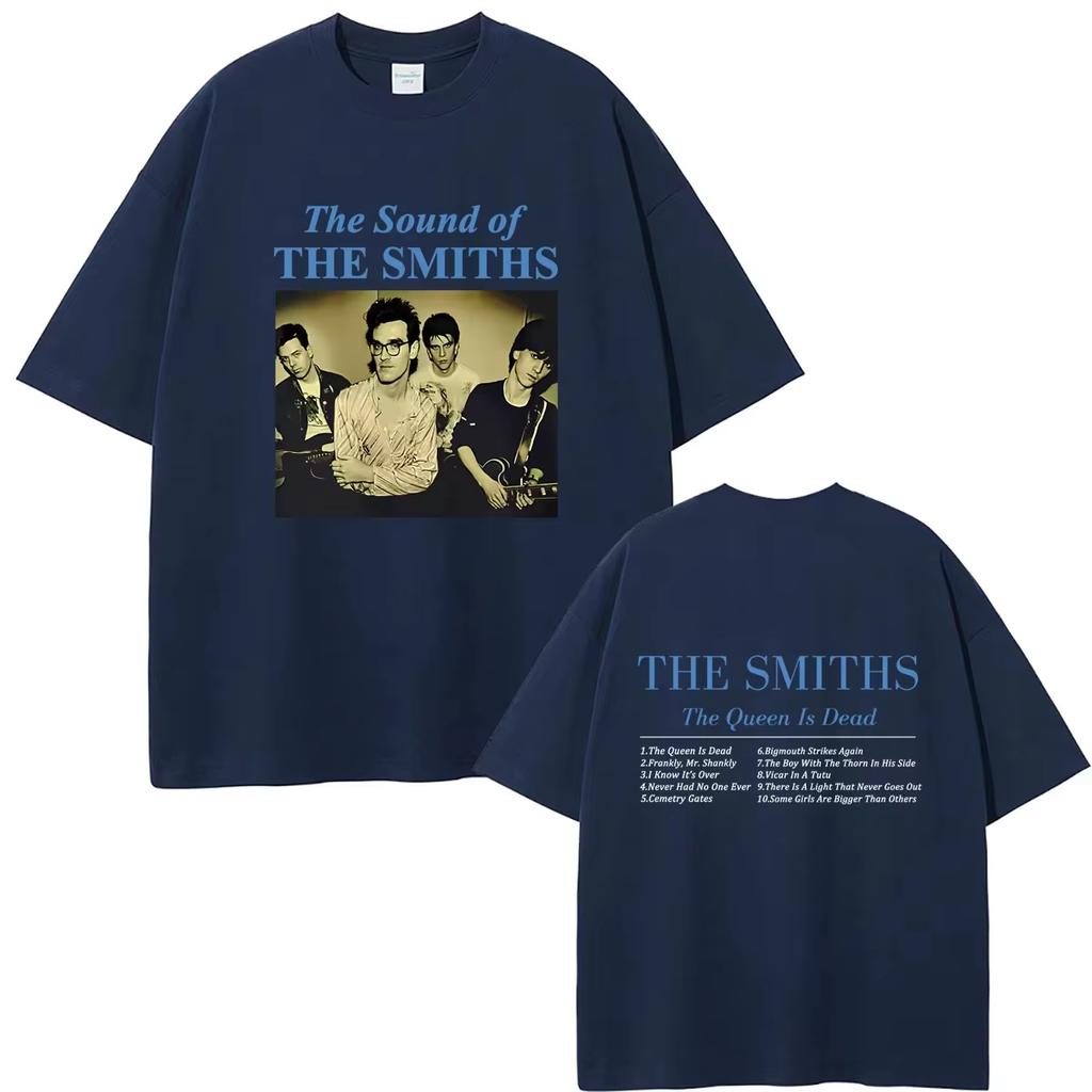 The Smiths The Queen Is Dead Унисекс Ретро Повседневная Футболка, Футболка в Готическом Уличном Стиле