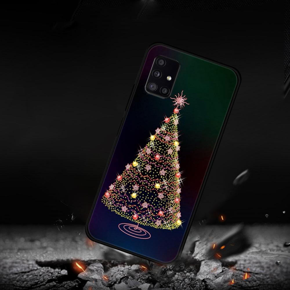 Чехол для телефона Samsung Galaxy A73 A72 A71 A12 A21s A22 A23 A31 A32 A51 A52 A52s A53 A02s, чехол с рождественской елкой и оленем