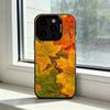 Красочный чехол для телефона с L-листьями для iPhone 17, 16, 15, 14, 13, 12, 11 Plus, Pro Max, XS, Красочный серебристый чехол для телефона Funda Cover