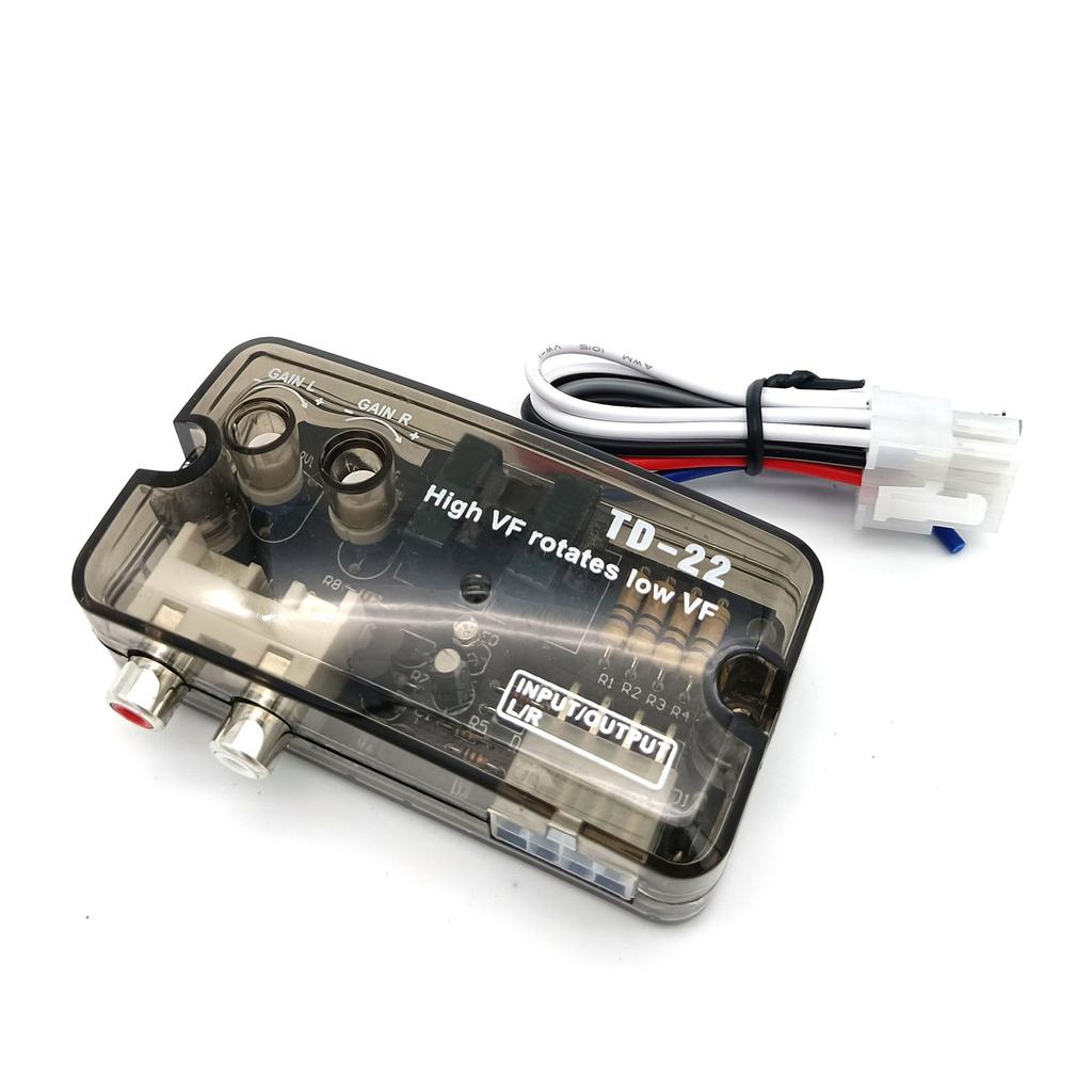 Car Audio Converter, With Delay Function Adjustable High to Low Frequency Converter Audio Amplifier 12V