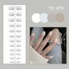 24pcs Full Cover Glossy Wearable Fake Nails Solid Color Nail Tips  Women