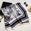 Four Season Style 110 * 110 Cm Silk Smooth Encrypted Brocade Large Square Scarf Scarf Thin Shawl Travel Sunscreen