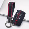 Силиконовый чехол-брелок с кольцом для Land Rover Range Rover Evoque Discovery Sport Jaguar XE XF XJ F-Pace F-Type Мягкий защитный чехол для ключей Подходит для 5