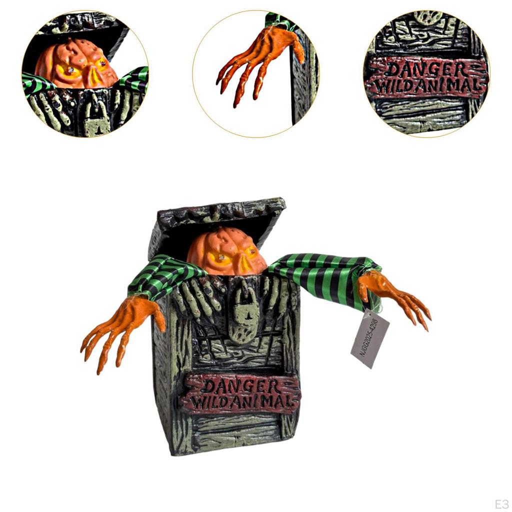 Электрическое Хэллоуин Украшение Светящееся Внутри Красное и Движущееся для Дома Газонной Композиции Снаружи