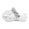 Classic Platform Clog Qingshan Polka Dot Butterfly EVA Fairy Style Harbour Style Hole Shoes Women's White