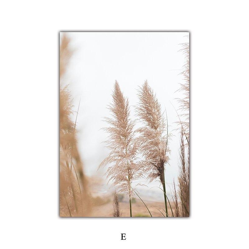 Семена цветов пустыни Скандинавский природный ландшафт Постер Фреска Настенное искусство для пар Бохо Нордический декор настенные картины Идеально для