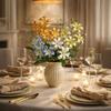 4 Heads Artificial Lilis DIY Flower Flower Bouquet Fashion Wedding Bouquet  Home Decoration