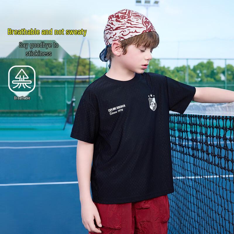 ASK JUNIOR Boys' Breathable Outdoor Short Sleeve T-Shirt
