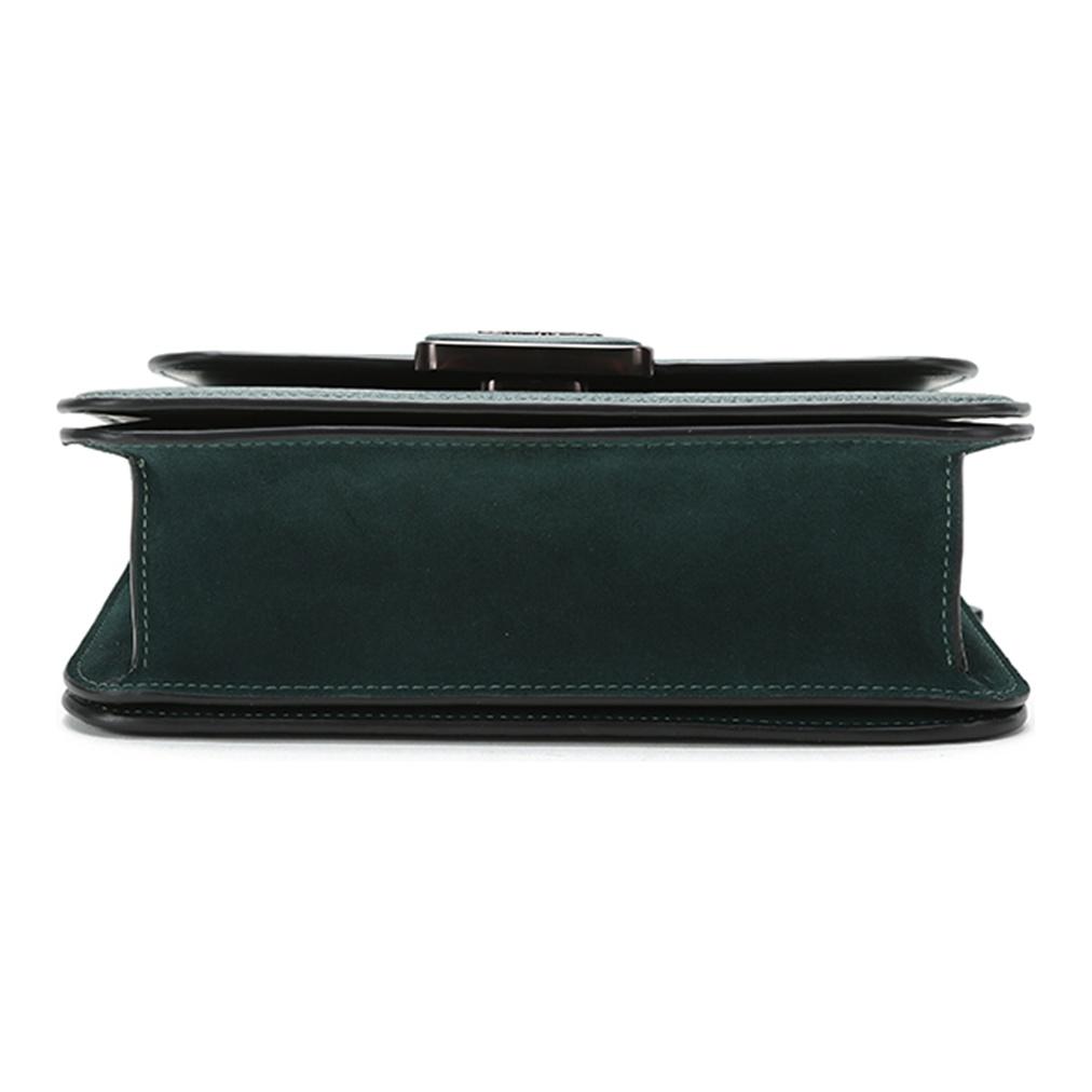 Coach Alie Color-Blocked Leather Crossbody Bag Women crossbody bag Forest-Green C0714-V5FOR