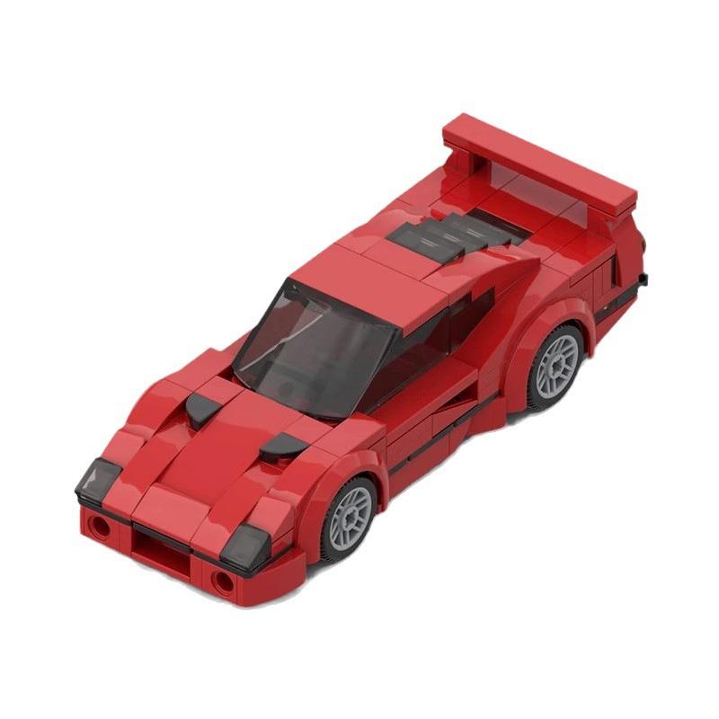 Совместимо с Строительными Блоками MOC Набор Моделей Машин F40 Собранные Украшения Подарок 8-ячеистая Модель Машины
