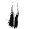 [N1678] - Black 'Eiffel Tower' Designer Earrings