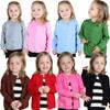 Kids Knitted Sweater Spring Autumn Thin Long Sleeve Baby Cardigan Boys Girls Casual All-match 2-10 Years Infants Child Outerwear