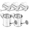5 Pcs Mini House Decor Tiny Watering Can Small for Miniature Garden Indoor Plants Cans Bottle Toy Tabletop