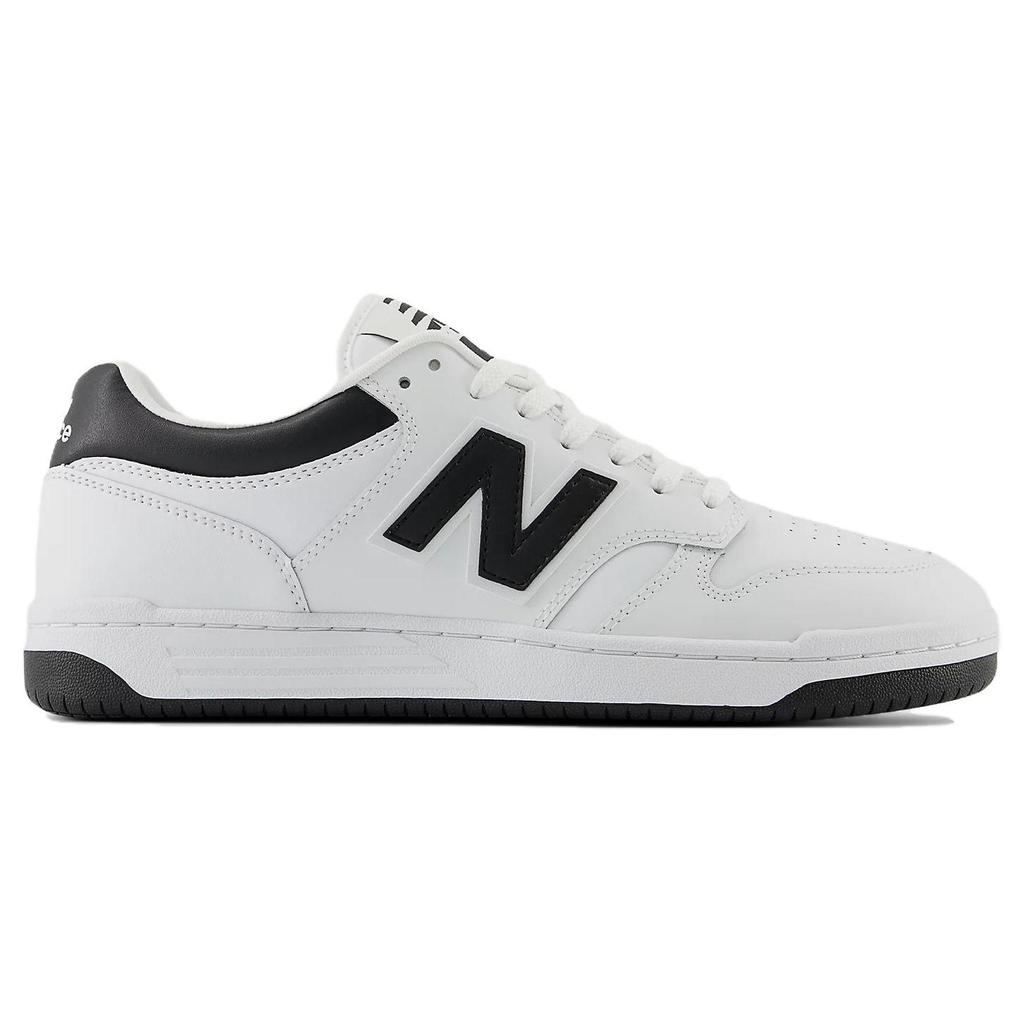 New Balance 480 Белые Черные Мужские Кроссовки BB480LBK
