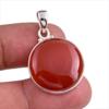 Подвеска из натурального красного оникса ручной работы из цельного серебра 925 пробы 1,50'' K7h47