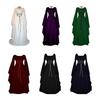 Halloween Renaissance Witch Dress for Women Gothic Victorian Dress Long Bell Sleeve Medieval Costume for Halloween Cosplay Party