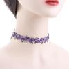 Girls Embroidery Floral Romantic Vintage Flower Necklace Clavicle Chain Jewelry Choker Chain
