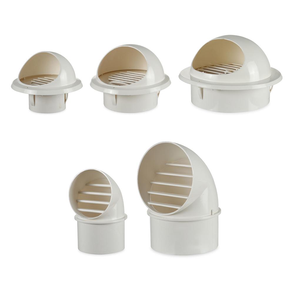 Vent Outlet Cover Vents Waterproof Cap Exterior Wall Air Vent Ducting Ventilation Grilles