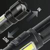 Tactical Rechargeable LED Flashlight, 7 Modes High Brightness Flashlight for Emergency, Hiking, Camping, Camping Equipment
