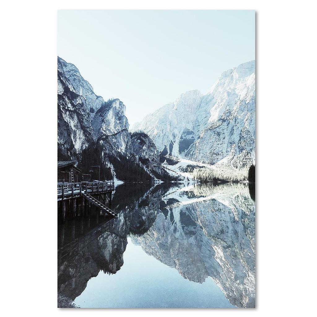 Canvas Print Cottage On the Lake