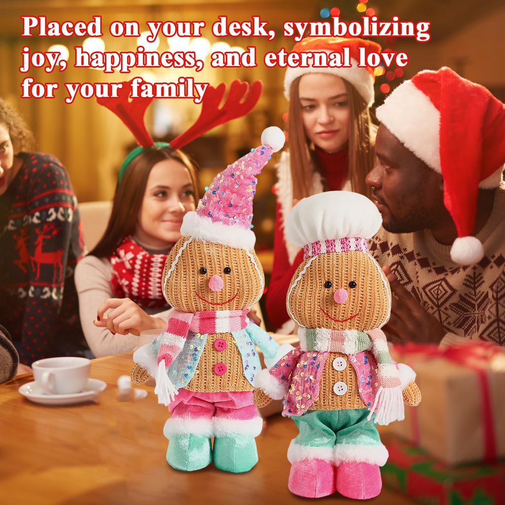 Рождественская кукла, украшения, украшение для рождественской елки, украшение для окна отеля, настольное украшение