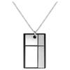 Серия Deconstructed Современное двухцветное колье-подвеска Унисекс-ожерелье KJ3PMP290100