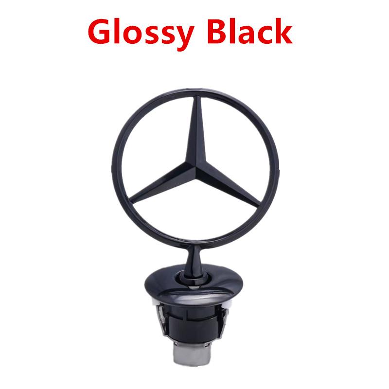 Car Sticker Star Bonnet Chrome Badge 44mm Car Front Hood Emblem Logo For Mercedes Benz C E S Class W204 W205 W211 W212 W213 W220