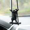 Личность Креативный Качели Кошка Автомобиль Подвеска Милое Украшение Очаровательный Кошка Автомобиль Внутреннее Украшение Декоративные Принадлежности