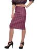 Moomaya Poly Spandex Skirt Printed Pencil Skirt Plus Size Summer Wear