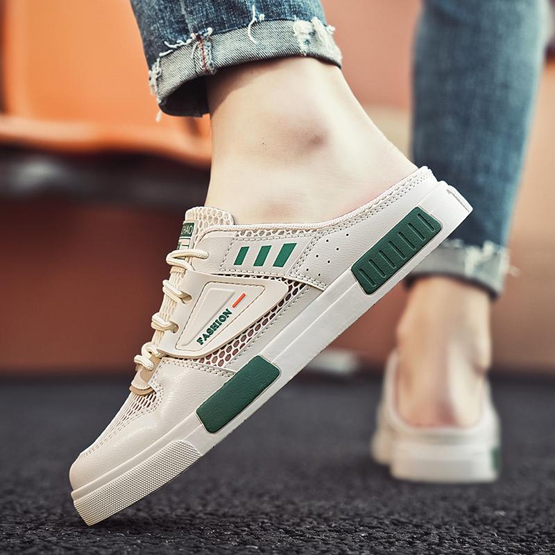 Мода 2024 Лето Мужская повседневная обувь Модные мужские полутапочки Мужская спортивная обувь Брендовая обувь Тапочки мужские Zapatos De Hombre