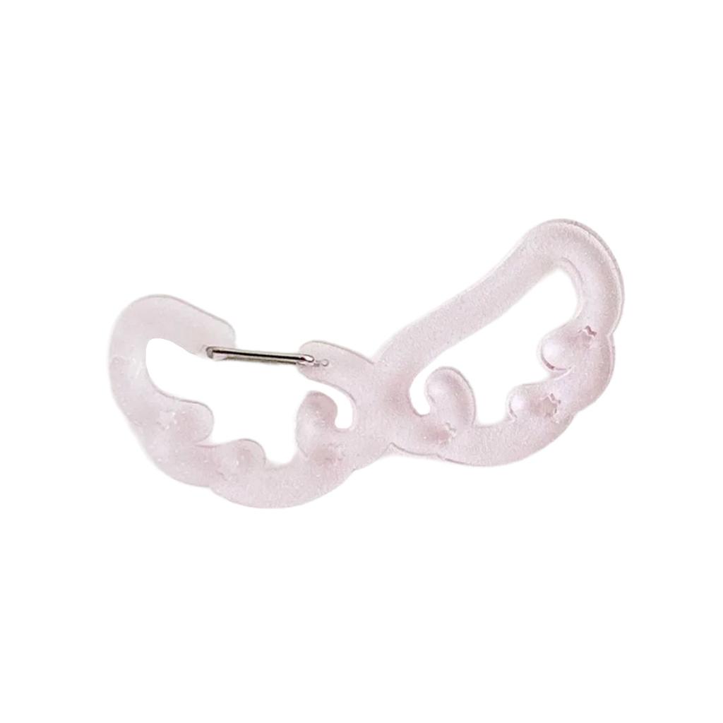 Акриловый карабин в форме крыла/звезды, клипсы для картодержателя, брелок, портативный уличный крючок для ключей, подвеска для рюкзака, подарки